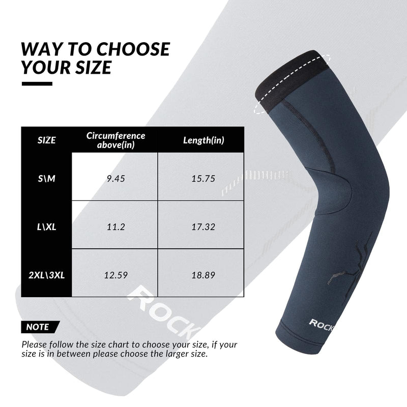 Load image into Gallery viewer, ROCKBROS Arm Sleeves Cycling Arm Warmers with Ultimate Warmth Moisture-Wicking Flexible
