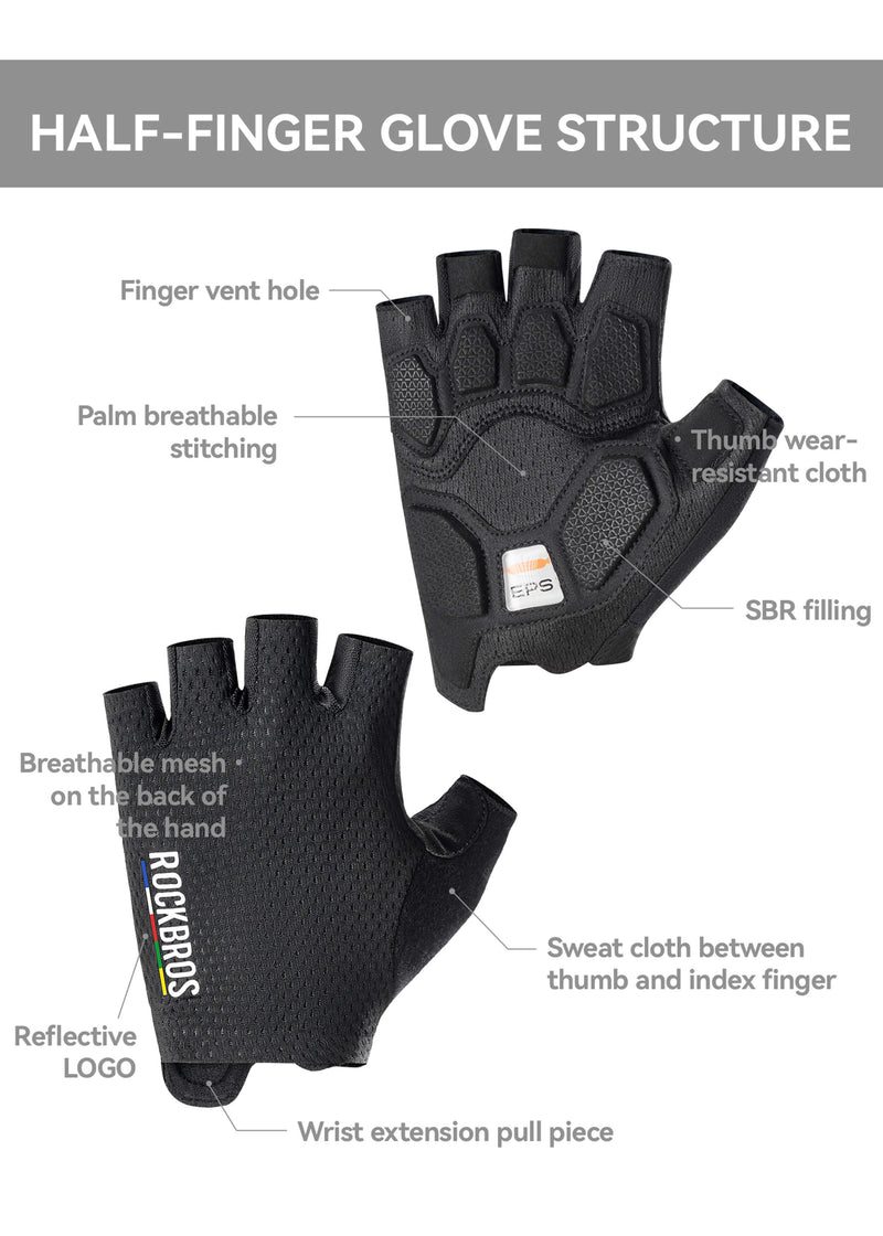 Load image into Gallery viewer, Breathable Anti-Slip Half Finger Cycling Gloves | ROAD TO SKY
