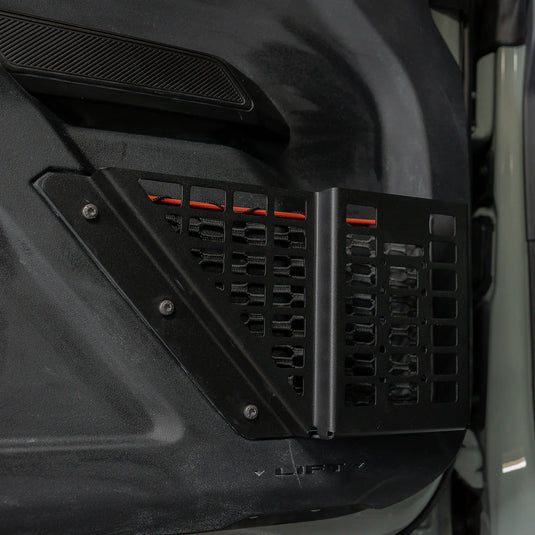 Cali Raised LED Front Door MOLLE Basket For 2021+ Ford Bronco Raptor