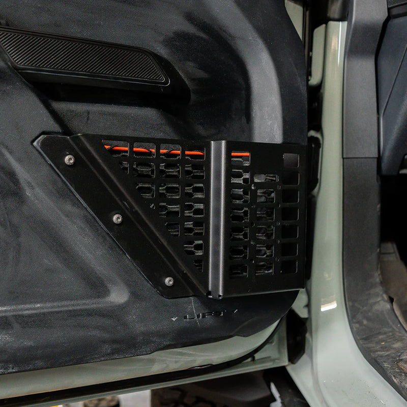 Load image into Gallery viewer, Cali Raised LED Front Door MOLLE Basket For 2021+ Ford Bronco Raptor
