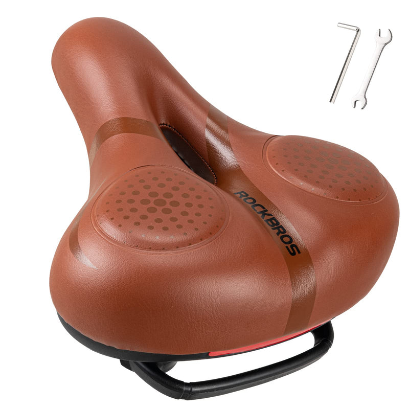 Load image into Gallery viewer, ROCKBROS Comfort Gel Bike Seat Breathable Waterproof Saddle Cruiser/Mountain/Fat Bikes
