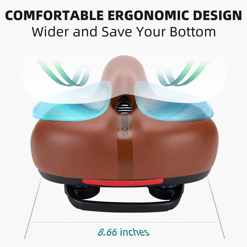 Load image into Gallery viewer, ROCKBROS Comfort Gel Bike Seat Breathable Waterproof Saddle Cruiser/Mountain/Fat Bikes
