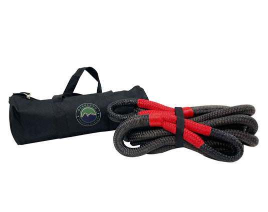 Overland Vehicle Systems Brute Kinetic Recovery Strap 1inch X 30' With Storage Bag - 30% Stretch