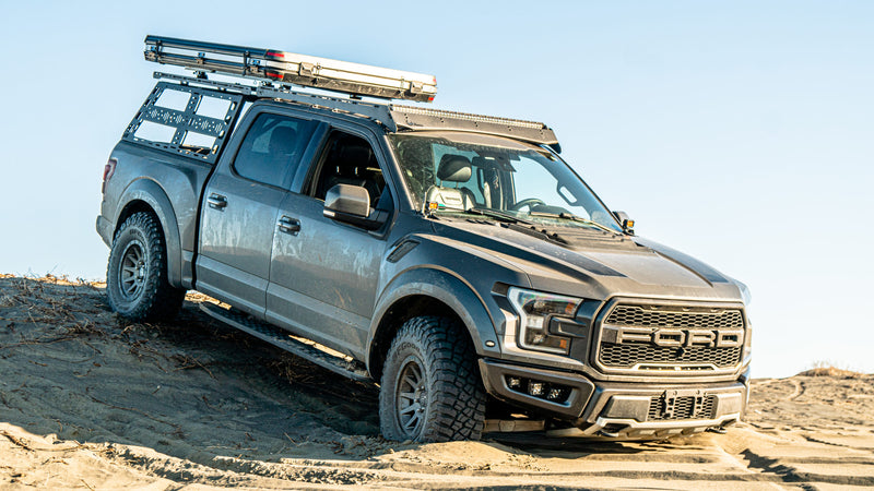 Load image into Gallery viewer, CBI Off Road Ford Raptor Cab Height Bed Rack (5’6” bed length) | 2010-2022
