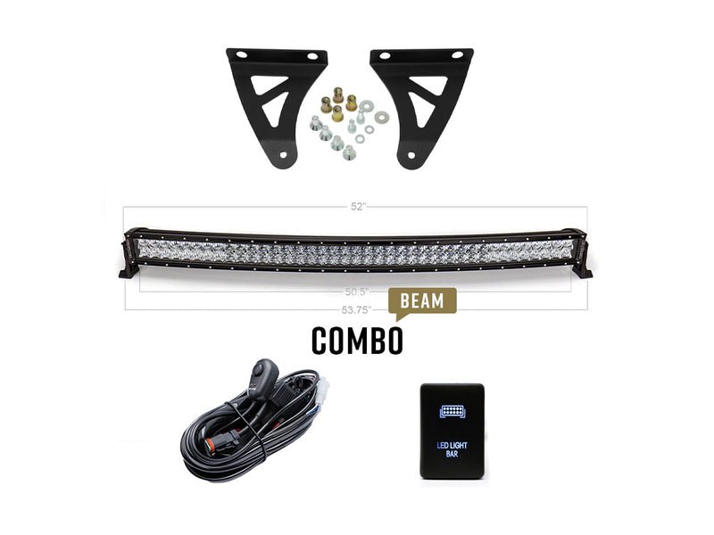 Load image into Gallery viewer, 52" Curved LED Light Bar Roof Brackets Kit For 2007-2021 Toyota Tundra
