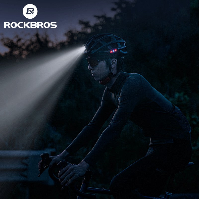 Load image into Gallery viewer, ROCKBROS Cycling Light Helmet 3Modes Bike Ultralight Helmet Electric USB
