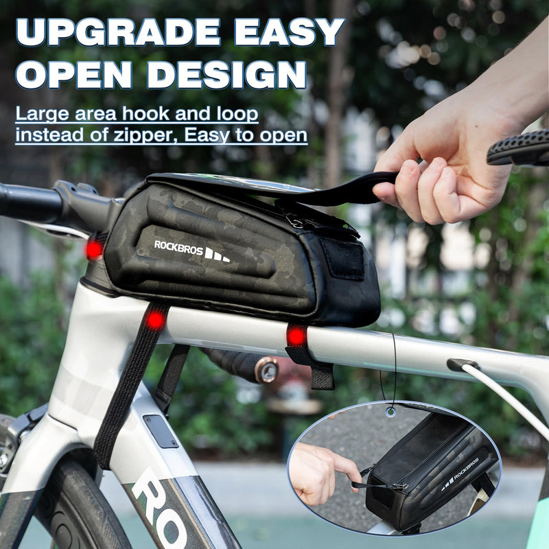 Load image into Gallery viewer, ROCKBROS Bike Bag Under 6.8” Bicycle Accessories Pouch, EVA Waterproof
