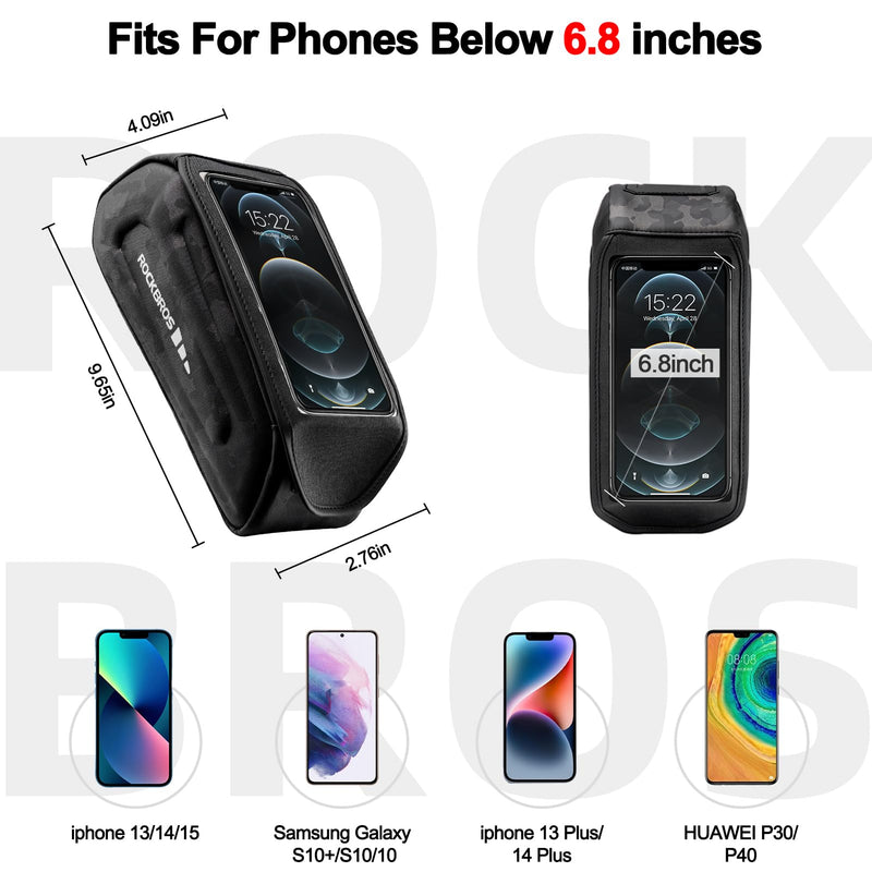 Load image into Gallery viewer, ROCKBROS Bike Bag Under 6.8” Bicycle Accessories Pouch, EVA Waterproof

