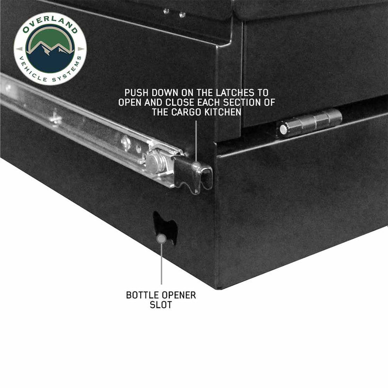 Load image into Gallery viewer, Overland Vehicle Systems Cargo Box Kitchen with Slide Out, Storage Box and Cooking Area
