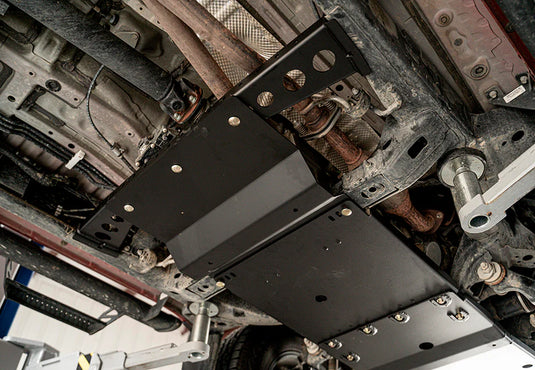 Cali Raised LED Transfer Case Skid Plate For 2005-2015 Toyota Tacoma