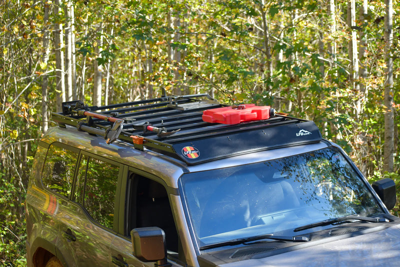 Load image into Gallery viewer, LFD Off Road Ruggedized Aluminum Low Profile Rack - 250 Series Land Cruiser (2024+)
