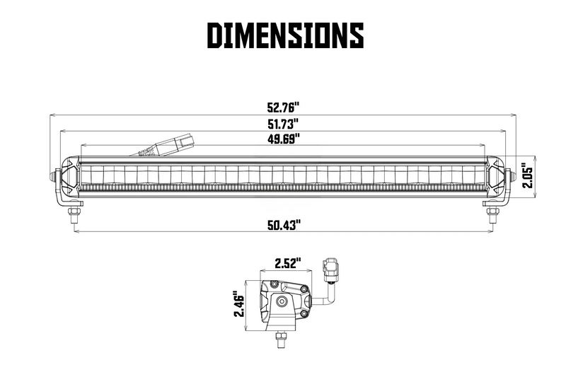 Load image into Gallery viewer, 50 Inch Slim LED Light Bar 2.0 – Dual DRL &amp; IP69K
