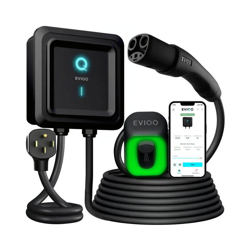 Load image into Gallery viewer, EVIQO NACS Level 2 EV Charger, 40A (9.6kW), 240V, NEMA 14-50 Plug In, for Tesla EVs
