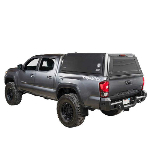 Overland Vehicle Systems Expedition - Truck Cap W/Full Wing Doors, Front And Rear Windows & 3rd Brake Light
