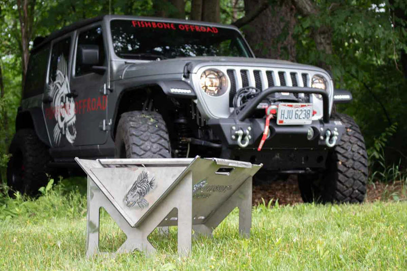 Load image into Gallery viewer, Fishbone Offroad Portable Fire Pit
