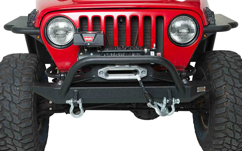 Load image into Gallery viewer, Fishbone Offroad 1997-2006 TJ Wrangler Piranha Front Bumper with Winch Guard
