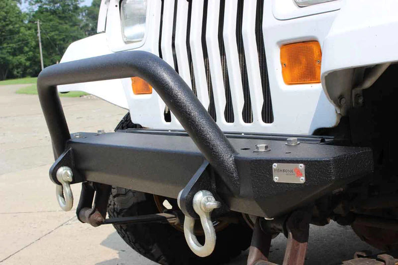 Load image into Gallery viewer, Fishbone Offroad 1987-1995 YJ Wrangler Piranha Front Bumper with Tube Guard
