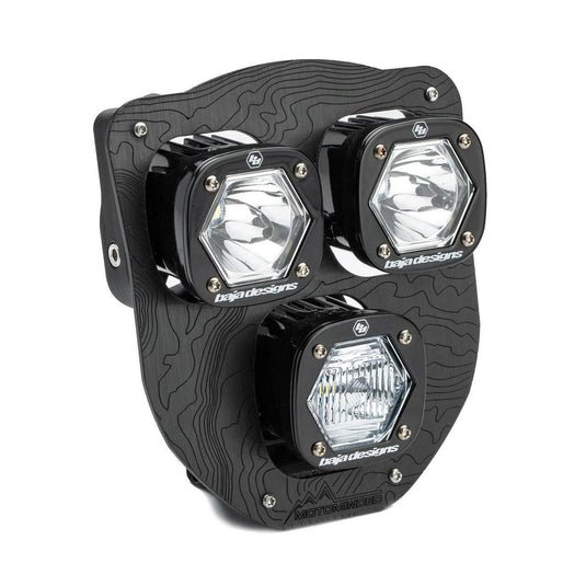 Baja Designs Husqvarna Triple S1 inchHydrainch (D/C) LED Headlight Kit - 2024-2025 Husqvarna FE, TE