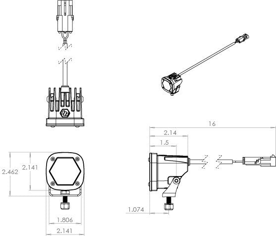 Load image into Gallery viewer, Baja Designs S1 Black LED Auxiliary Light Pod Pair - Universal
