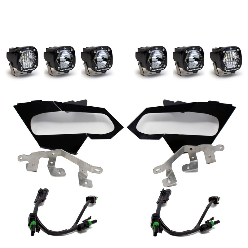 Load image into Gallery viewer, Baja Designs Can-Am S1 Triple LED Headlight Kit - Can-Am 2017-24 Maverick X3
