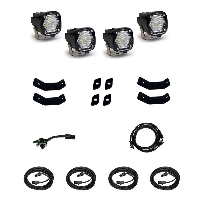 Baja Designs Mercedes S1 Roof Rack Rail Kit - Mercedes-Benz 2019-2025 Sprinter 1500/2500/3500