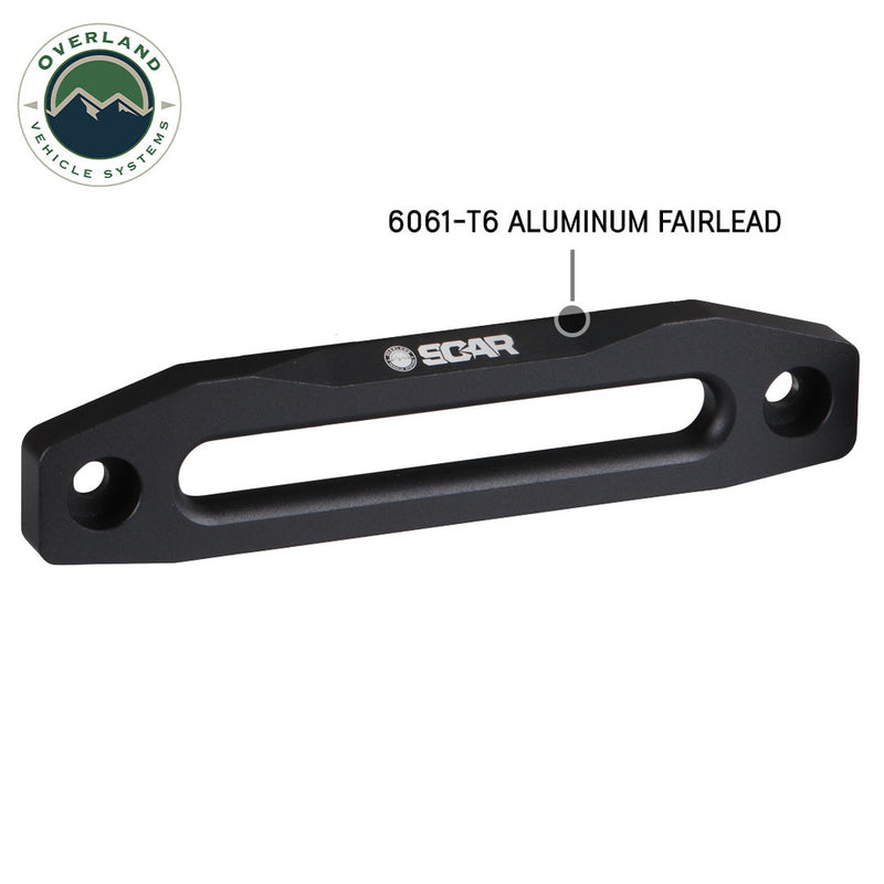 Load image into Gallery viewer, OVS Recovery Winch Aluminum Fairlead Black Powder Coat w/ Clear Finish
