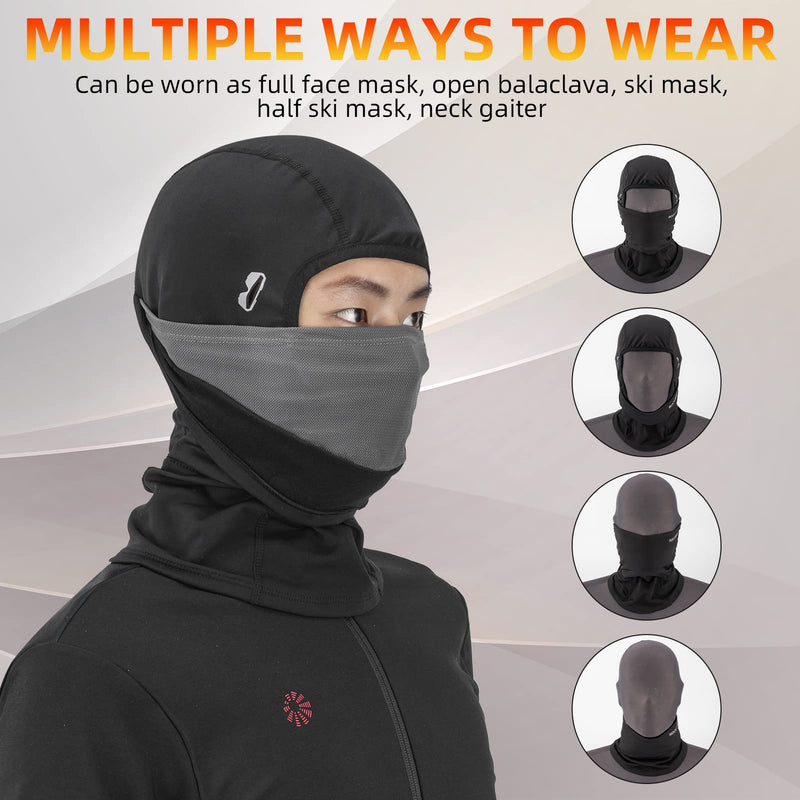 Load image into Gallery viewer, ROCKBROS Winter Ski Mask with Filter Pocket, Full Face Balaclava for Men Women
