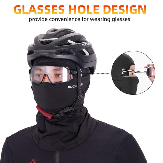 ROCKBROS Winter Ski Mask with Filter Pocket, Full Face Balaclava for Men Women