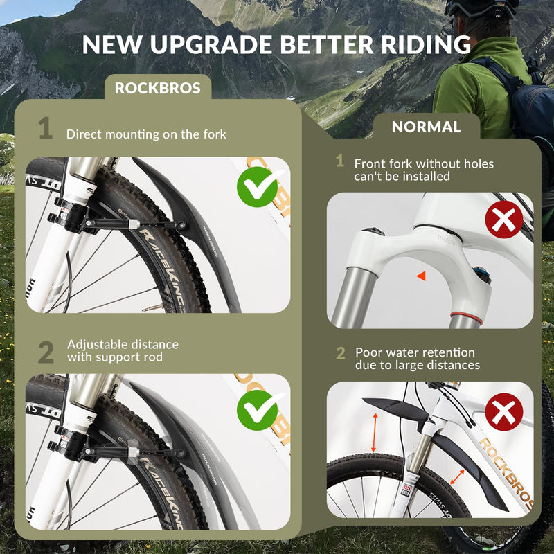 Load image into Gallery viewer, ROCKBROS Adjustable Bike Fender for 26"/27.5"/29" MTB Mud Guards
