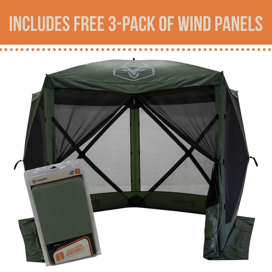 Gazelle Tents G5 5-Sided Portable Gazebo & Wind Panel Combo