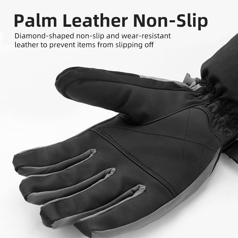 Load image into Gallery viewer, Fleece-Lined Thickened Full Finger Double-Layer Ski Gloves

