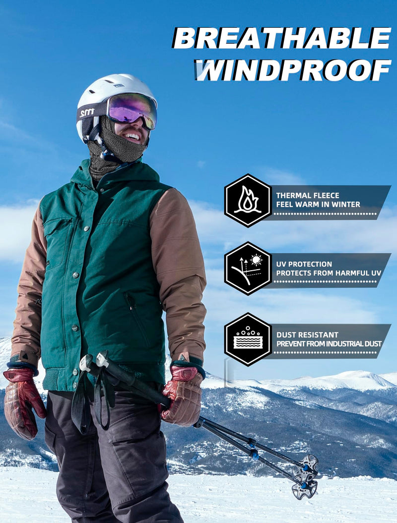 Load image into Gallery viewer, ROCKBROS Winter Windproof Thermal Fleece Balaclava Ski Mask for Men Women

