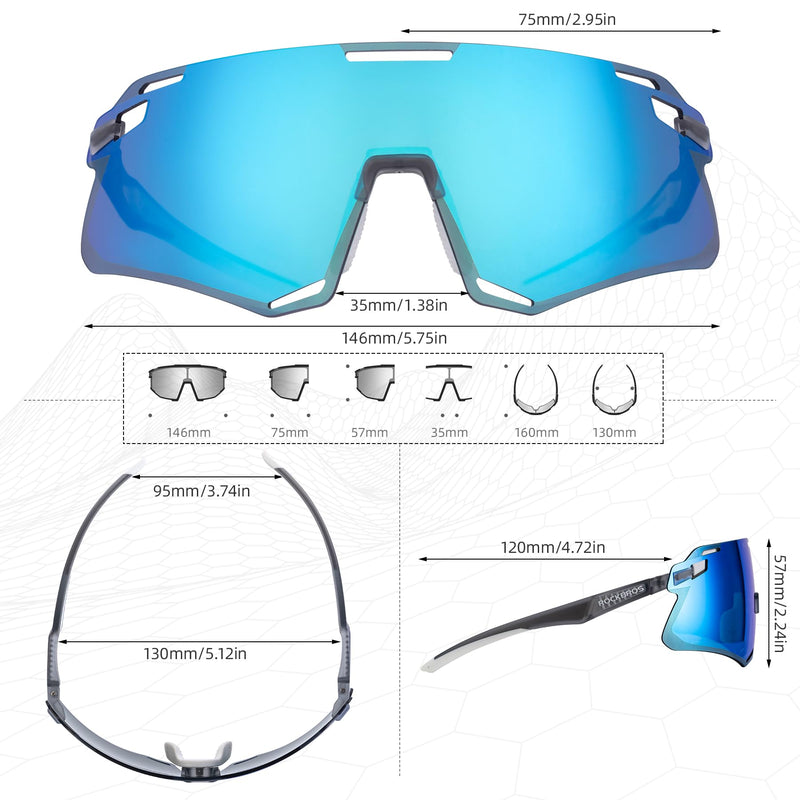 Load image into Gallery viewer, Men's Anti-Blue Light MTB Cycling Sunglasses
