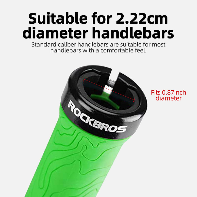 Load image into Gallery viewer, ROCKBROS Bike Handlebar Grips Double Lock-on MTB Bicycle Handle Bar Grips
