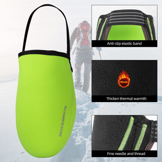 ROCKBROS Cycling Shoe Toe Covers Thermal Kevlar Bike Overshoes for Men Women