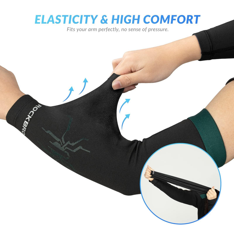 Load image into Gallery viewer, ROCKBROS Arm Sleeves Cycling Arm Warmers with Ultimate Warmth Moisture-Wicking Flexible
