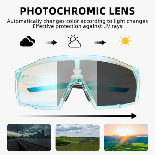 Polarised Full-Lens Sunglasses for Outdoor Sports