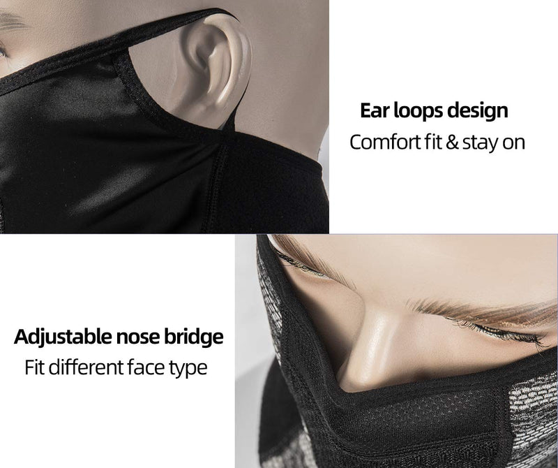 Load image into Gallery viewer, ROCKBROS Winter Neck Gaiter Warmer with Ear Loops Cold Weather
