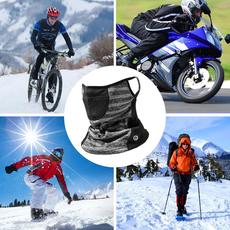 Load image into Gallery viewer, ROCKBROS Winter Neck Gaiter Warmer with Ear Loops Cold Weather
