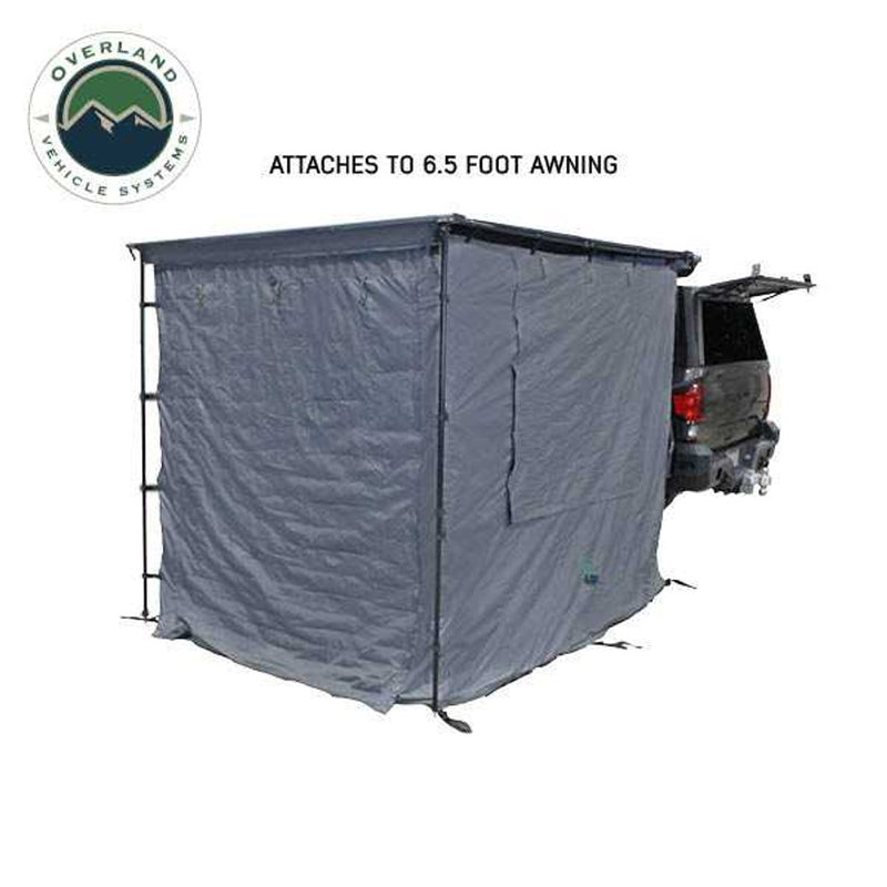 Load image into Gallery viewer, OVS HD Nomadic 90 Degree Awning Room Enclosure, Grey Body, Green Trim (4 Walls &amp; Floor)
