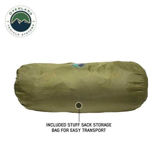 OVS HD Nomadic 90 Degree Awning Room Enclosure, Grey Body, Green Trim (4 Walls & Floor)