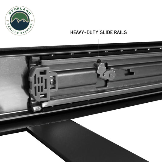 OVS Heavy Duty Fridge Slide - Black Powder Coat Universal