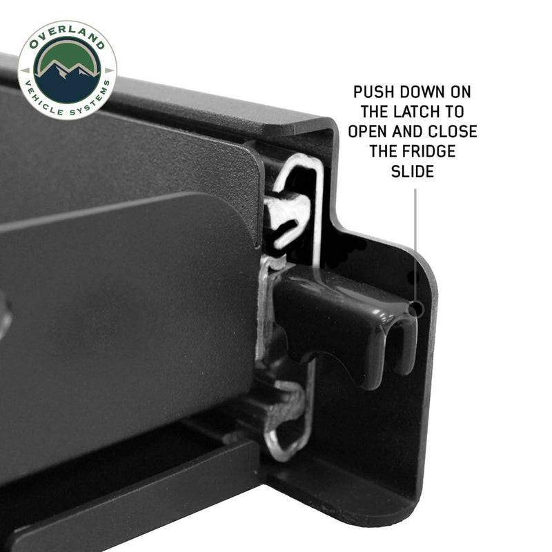 Load image into Gallery viewer, OVS Heavy Duty Fridge Slide - Black Powder Coat Universal
