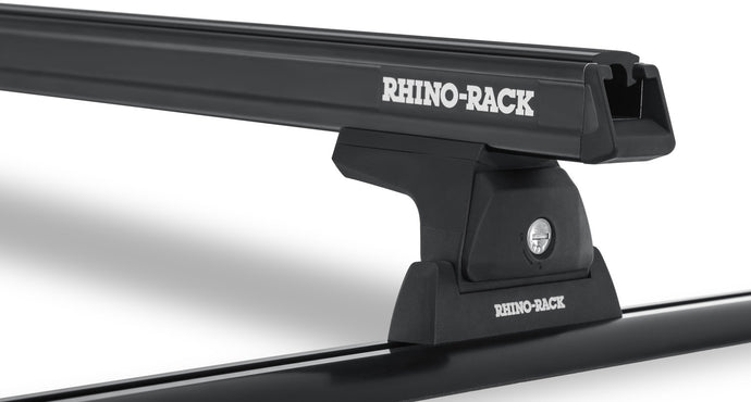Rhino Rack Heavy Duty RLT600 Trackmount Black 2 Bar Roof Rack - Toyota Tundra
