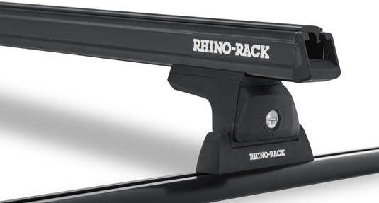 Rhino Rack Heavy Duty RLT600 Trackmount Black 1 Bar Roof Rack - Toyota Tundra