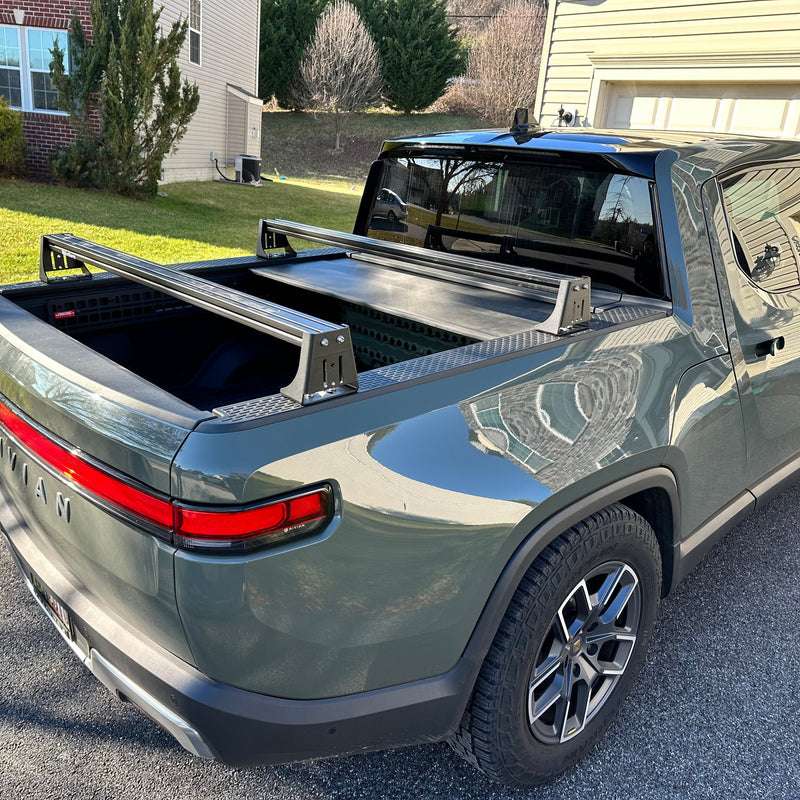 Load image into Gallery viewer, Rivian  (2022+), Low Profile Bed Rack
