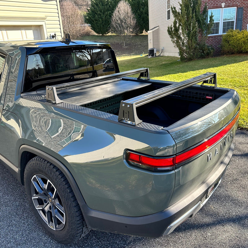 Load image into Gallery viewer, Rivian  (2022+), Low Profile Bed Rack
