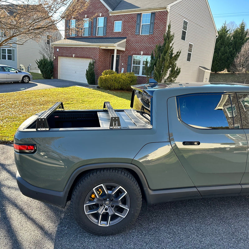 Load image into Gallery viewer, Rivian  (2022+), Low Profile Bed Rack
