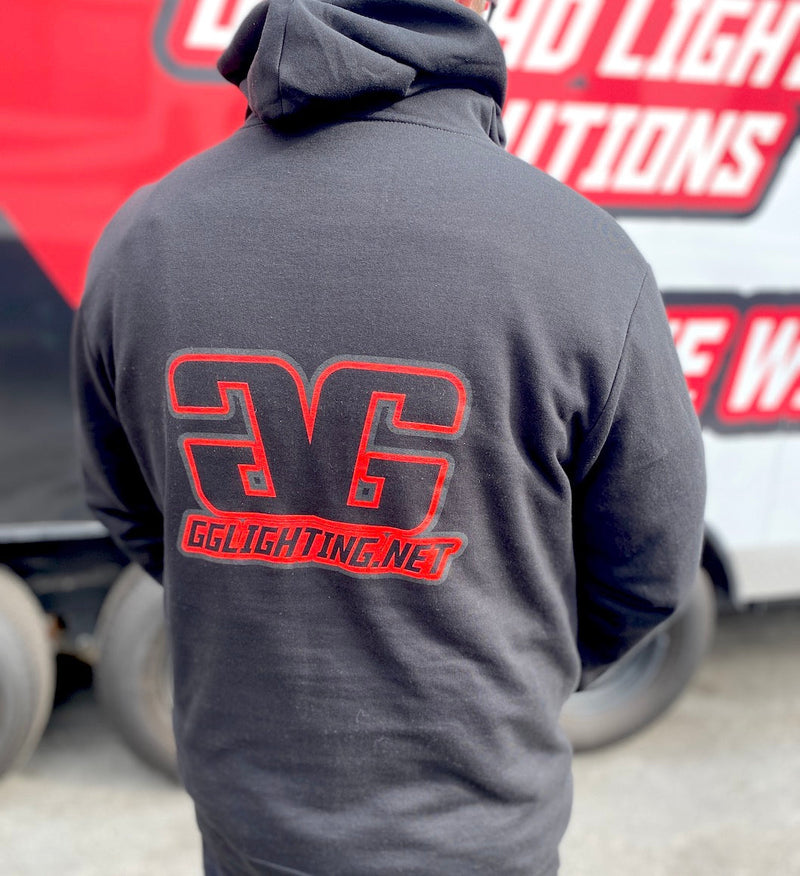 Load image into Gallery viewer, GGLighting Race Hoodie Black Size Large
