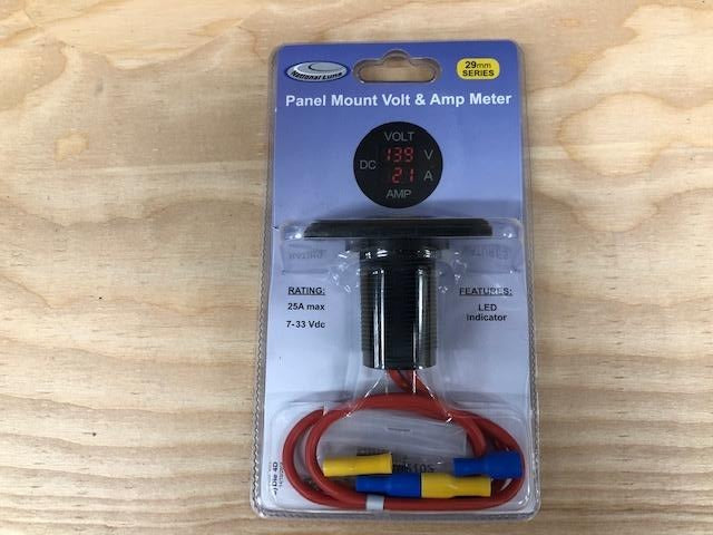 Load image into Gallery viewer, 29mm Panel Mount Volt &amp; Ammeter (7-33V/0-25A)
